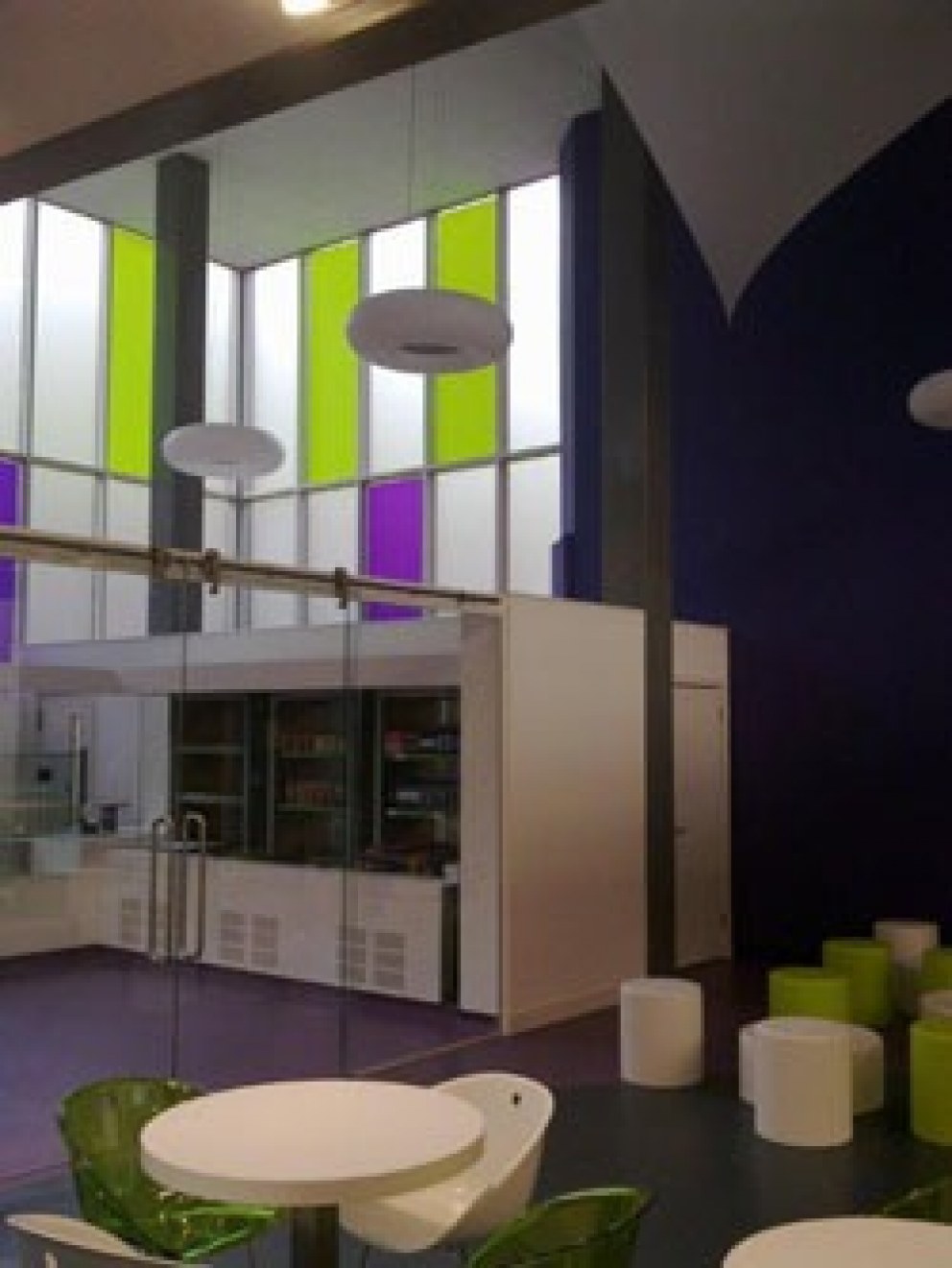 Atrium Coffee Shop, Dudley College | Double Height Space | Interior Designers